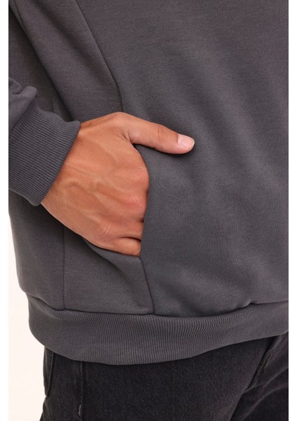 MB SN04 Hoodıe 4pr Antrasit Erkek Sweatshirt indirimleri