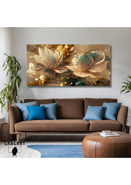 Panoramik Kanvas Duvar Tablosu Vintage Modern Tasarım