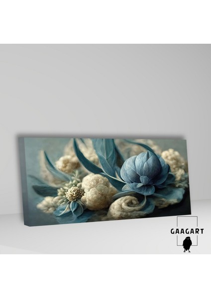 Panoramik Kanvas Duvar Tablosu Soyut Pastel Açık Mavi Görsel fiyatları