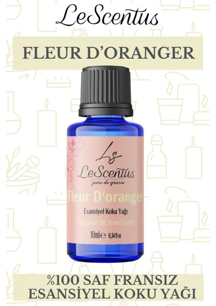 FLEUR Esansiyel Koku Yağı Buhurdanlık Yağı Difüzör Hobi Esansı Oda Ortam Kokusu 10ml