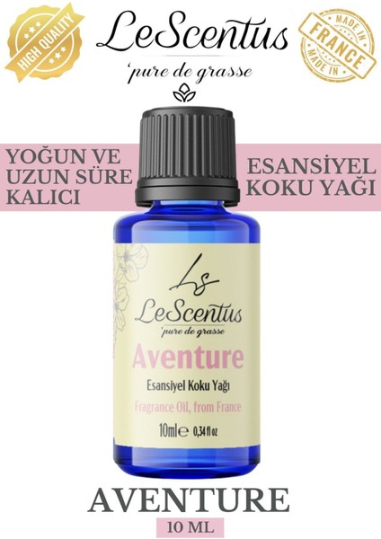 AVENTURE Esansiyel Koku Yağı Buhurdanlık Yağı Difüzör Hobi Esansı Oda Ortam Kokusu 10ml