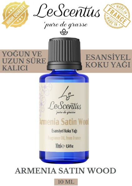 Armenia Satin Wood Esansiyel Koku Yağı Buhurdanlık Yağı Difüzör Hobi Esansı Oda Ortam Kokusu 10ml