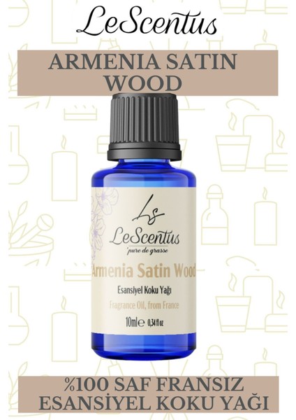 Armenia Satin Wood Esansiyel Koku Yağı Buhurdanlık Yağı Difüzör Hobi Esansı Oda Ortam Kokusu 10ml