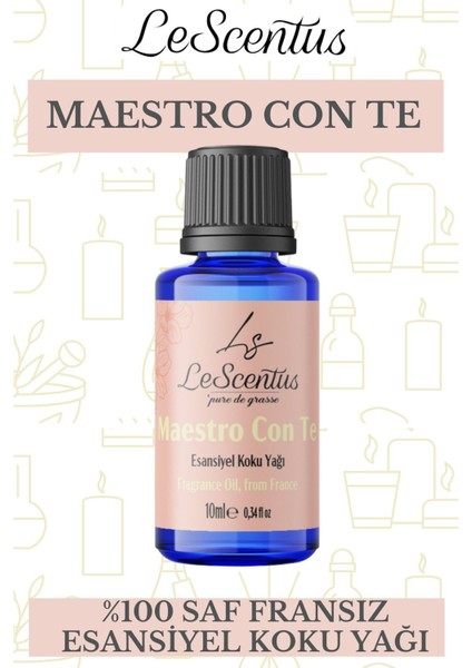 Maestro Con Te Esansiyel Koku Yağı Buhurdanlık Yağı Difüzör Hobi Esansı Oda Ortam Kokusu 10ml