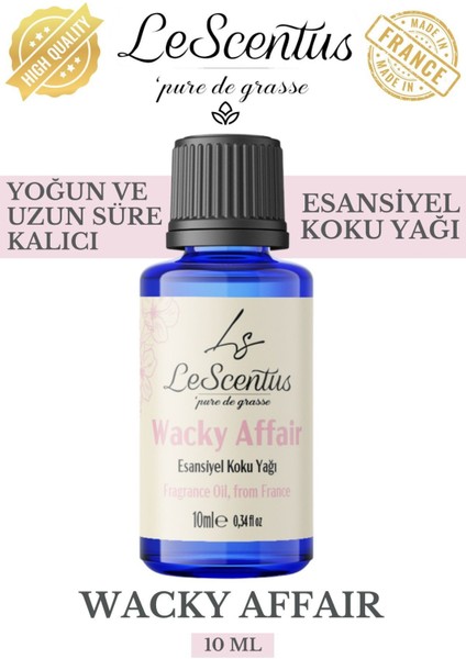 WACK YAFFAIR Esansiyel Koku Yağı Buhurdanlık Yağı Difüzör Hobi Esansı Oda Ortam Kokusu 10ml