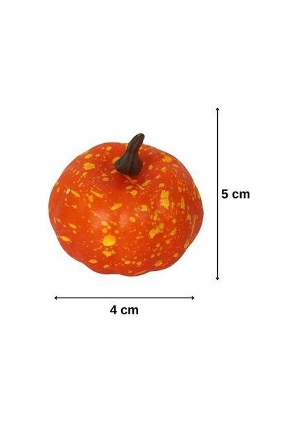 Halloween Balkabağı Figür Süs 5cm - 5 Li Set Cadılar Bayramı Kabak Figür Masa Süsleri 5 Adet fırsatları