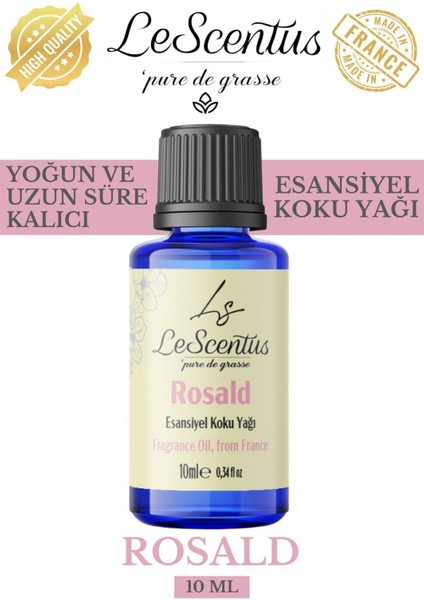 ROSALD Esansiyel Koku Yağı Buhurdanlık Yağı Difüzör Hobi Esansı Oda Ortam Kokusu 10ml
