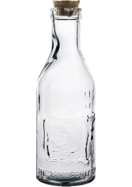 Beyaz 1L Süt Şişesi, Tek Parça, Dayanıklı ve Kullanışlı Tasarım