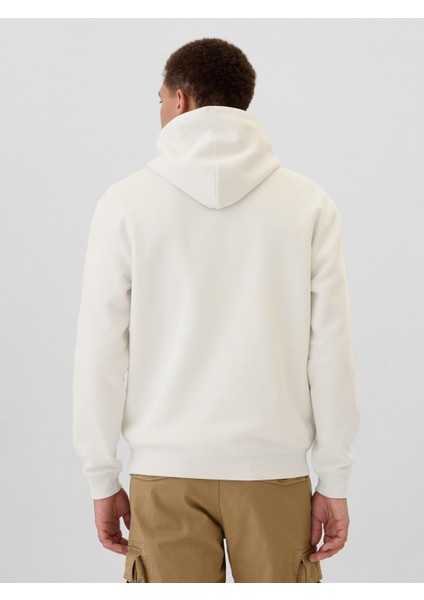 Erkek Kırık Beyaz Gap Logo Sweatshirt