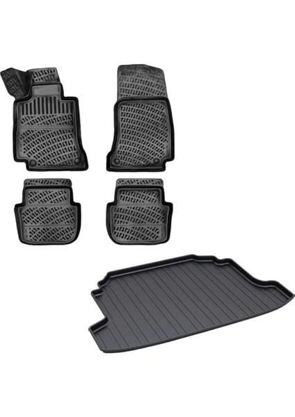 Honda Jazz 2004 Araca Özel Üretim 3D Havuzlu Paspas Ve Bagaj Havuzu