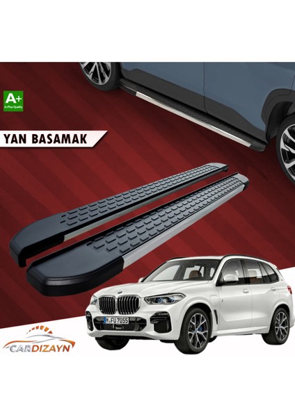 Car Dizayn Bmw X5 F15 Nirvana Alüminyum Yan Basamak Marşpiyel Koruma 2013-2014-2015-2016-2017-2018 Model Yılları İle Uyumludur