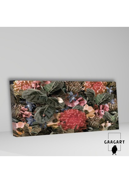 Panoramik Kanvas Duvar Tablosu Karışık Bitkiler Dizaynı fiyatları