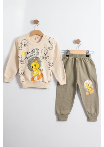 Kız Çocuk Tweety Temalı Alt-Üst Takım