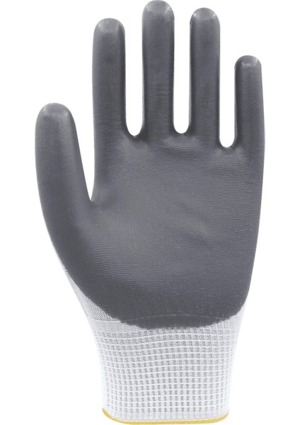Polyester - Nitril İş Eldiveni PN72 - No:10 - Gri - 3 Çift