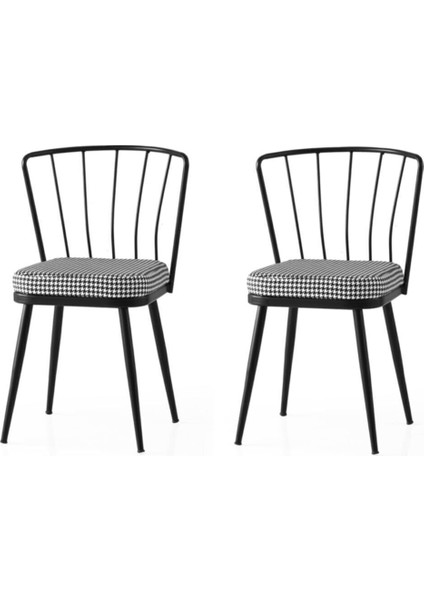 Modern Mutfak Cafe Bahçe Sandalyesi Buse 2'li Set