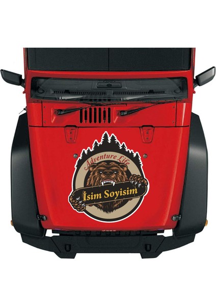 Kişiye Özel 4X4 Offroad Adventure Kamp Karavan Sticker 02146 fiyatları