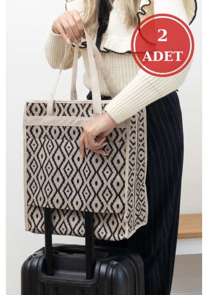 Tekno Trust Bohe 2 Adet Ayakkabı Düzenleyici Hurc Bavul Valiz Içi Dolap Içi Seyahat Çantası Gardırop Saklama