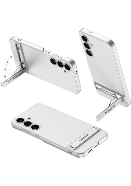 Galaxy S24 Plus Kılıf Kamera Korumalı Dikey Standlı Ays Kapak