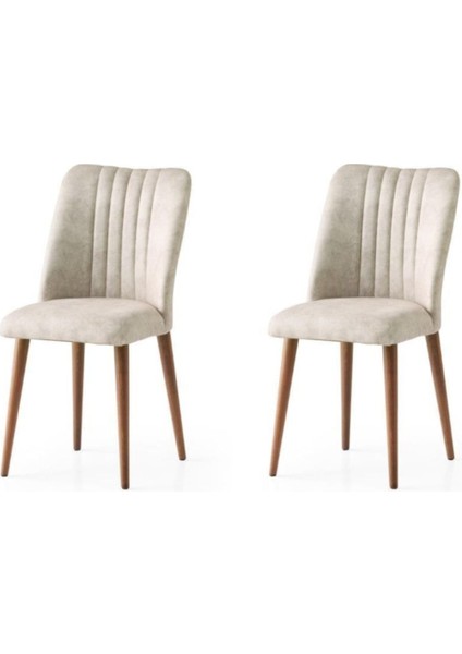 Modern Yemek Odası Mutfak Sandalyesi Doğa 2'li Set