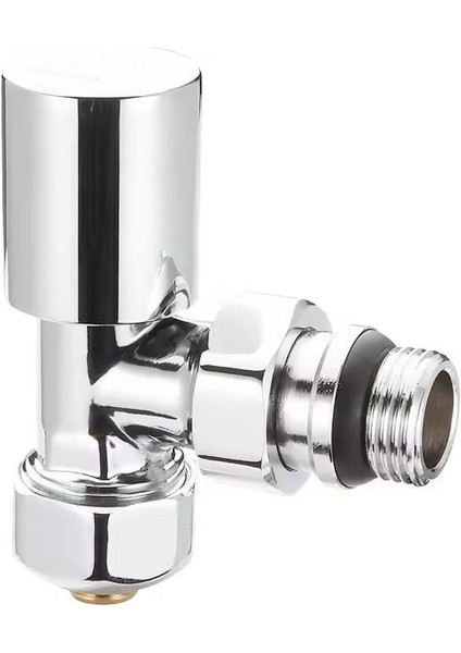 Radyatör Havlupan Vanası Köşe Tip Pex(16*2mm) Krom KVN102