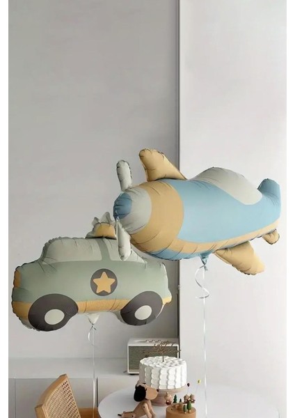 Retro bohem uçak folyo balon modelleri