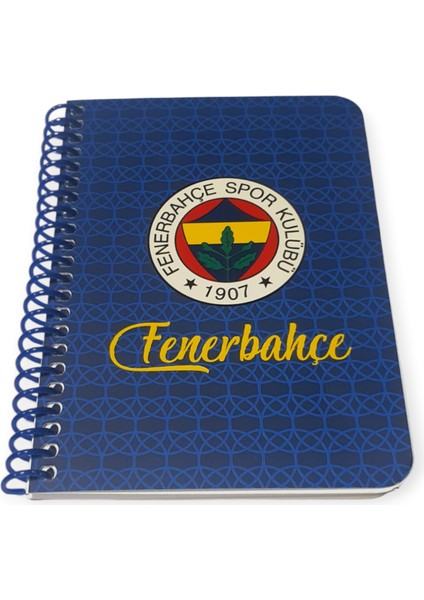 Fenerbahçe Lisasnlı Spiralli Not Defteri A6 10 x 15 cm 72 Yaprak Çizgili