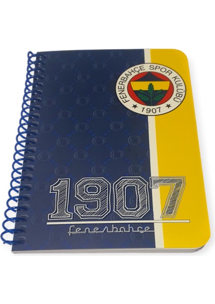 Fenerbahçe Lisasnlı Spiralli Not Defteri A6 10 x 15 cm 72 Yaprak Çizgili