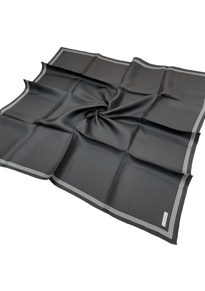 İpek Eşarp 2025 Kış - 9261-82 Antrasit Twill