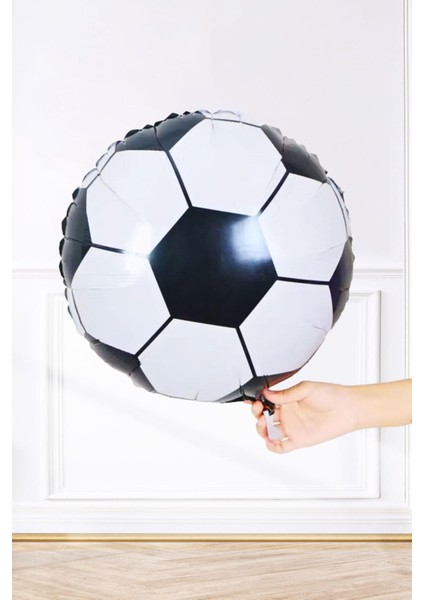 Futbol topu folyo balon futbol topu şeklinde balon 45 cm
