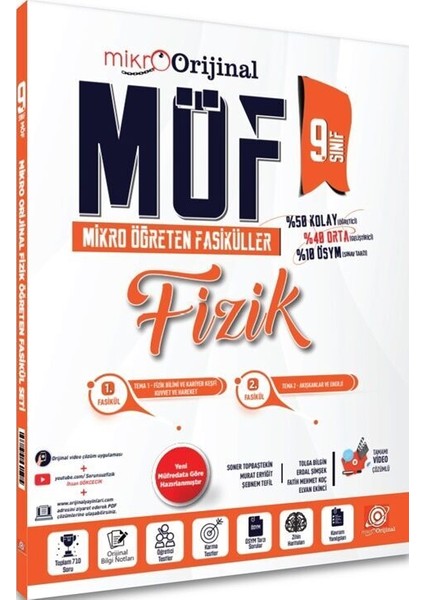Mikro 9. Sınıf Fizik MÖF Mikro Öğreten Fasiküller