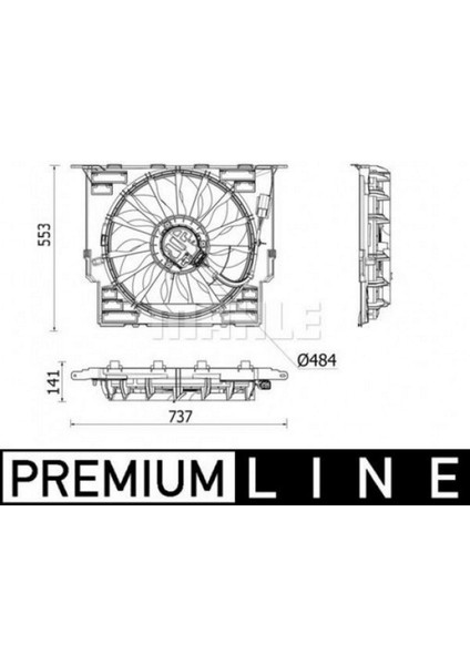 Fan Motoru Premium Line Bmw G30 F90 G31 B47 D20 13