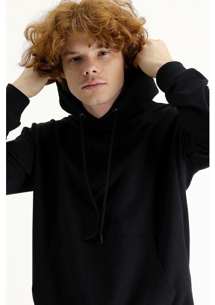 Kapüşonlu Pamuklu Sweatshirt