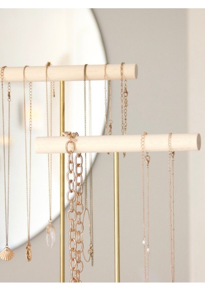 Tekno Trust 40 cm Zenith Zirve Ahşap Takı Organizeri Dekoratif Kolye Askısı Takı Standı Aksesuar Düzenleyici fiyatları