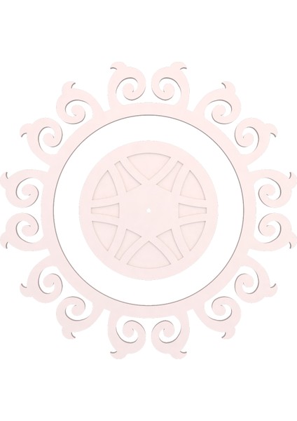 Lamba Tavan Göbeği 01-Motifli-Yuvarlak-1-Dış Çıtalı