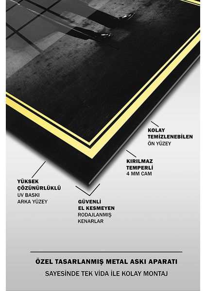 Atatürk Siyah 2 Beyaz Dikey Cam Tablo fırsatları