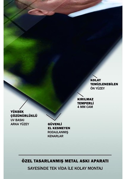 Atatürk Yapay Zeka Yatay Cam Tablo fırsatları