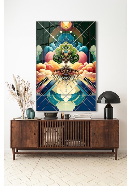 Milenyum Hayat Ağacı 2 Dikey Cam Tablo indirimleri