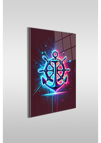 Dümen ve Çapa 2 Dekoratif Dikey Cam Tablo fiyatları