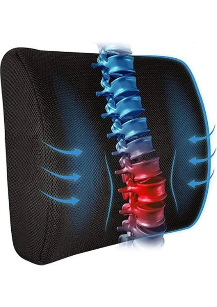 Sırt Bel Minderi Ofis Sandalye Oturma Minderi Bel Destek Yastığı Sırt Minderi Sandalye Minderi