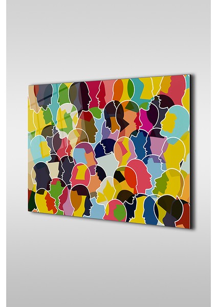 Toplumun Sesi Modern Yatay Cam Tablo