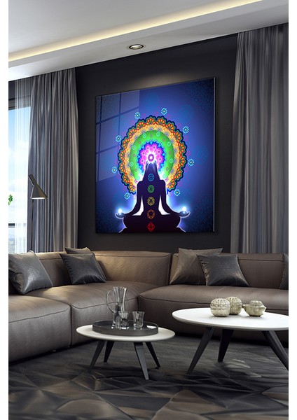 Çakra Kare Cam Tablo modelleri