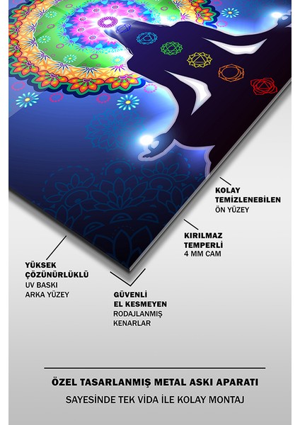 Çakra Kare Cam Tablo fırsatları