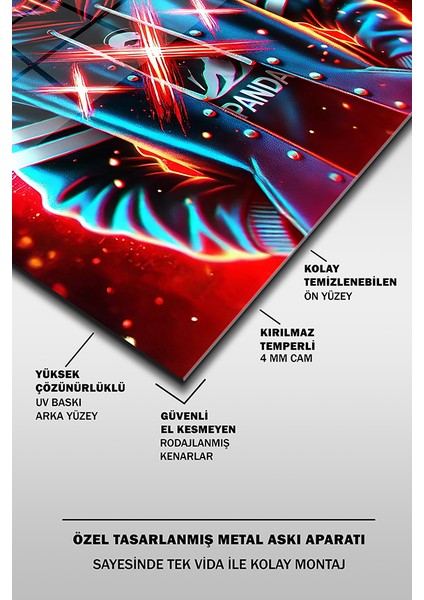 Panda Neon Dikey Cam Tablo fırsatları