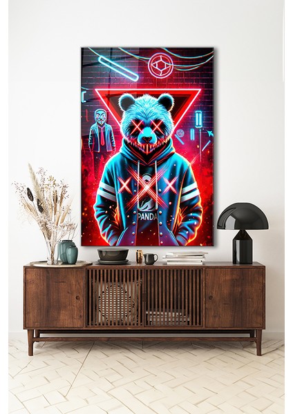 Panda Neon Dikey Cam Tablo indirimleri