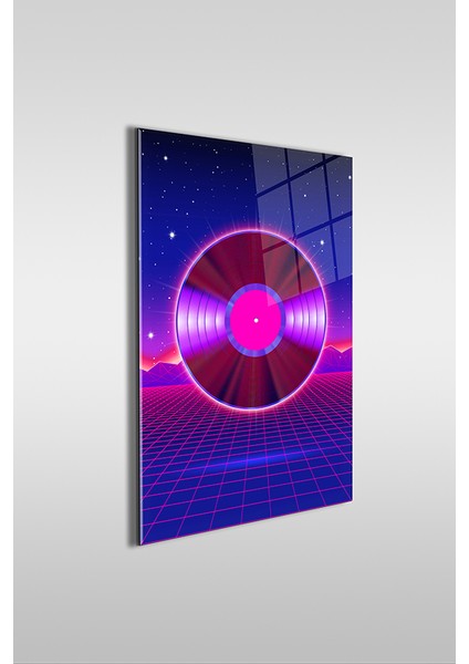 Mor Plak Dekoratif Dikey Cam Tablo fiyatları