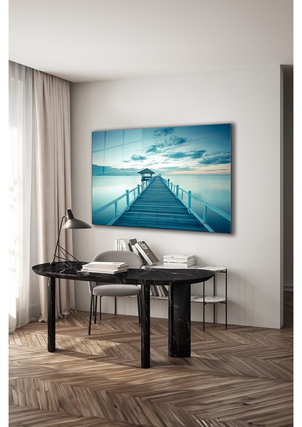 Iskele Modern Dekoratif Yatay Cam Tablo modelleri