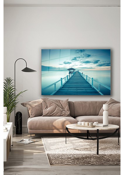 Iskele Modern Dekoratif Yatay Cam Tablo indirimleri