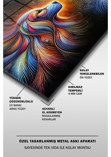 Hayat Arkadaşım Yaratıcı Yatay Cam Tablo fırsatları