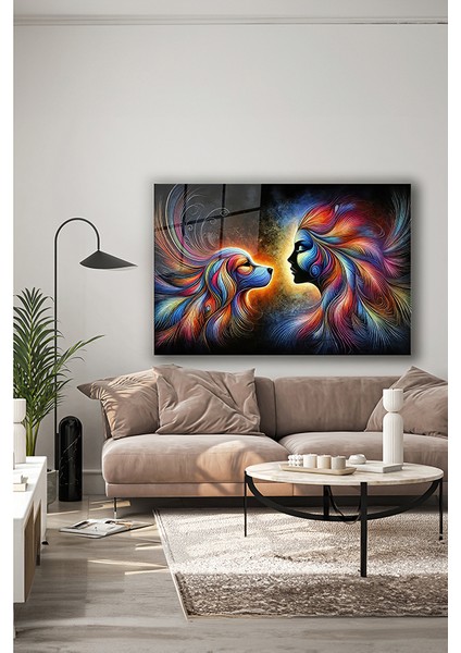 Hayat Arkadaşım Yaratıcı Yatay Cam Tablo indirimleri