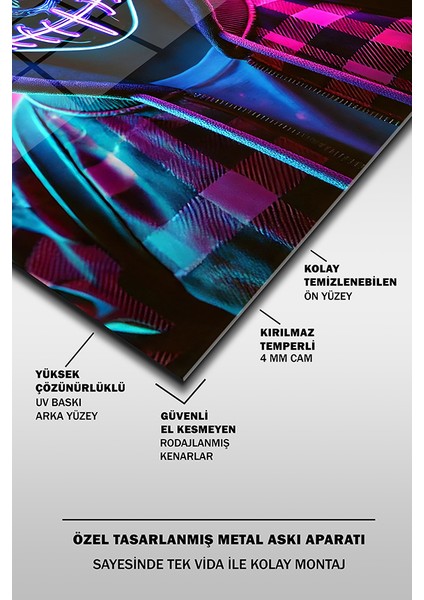 Arınma Gecesi Dikey Cam Tablo